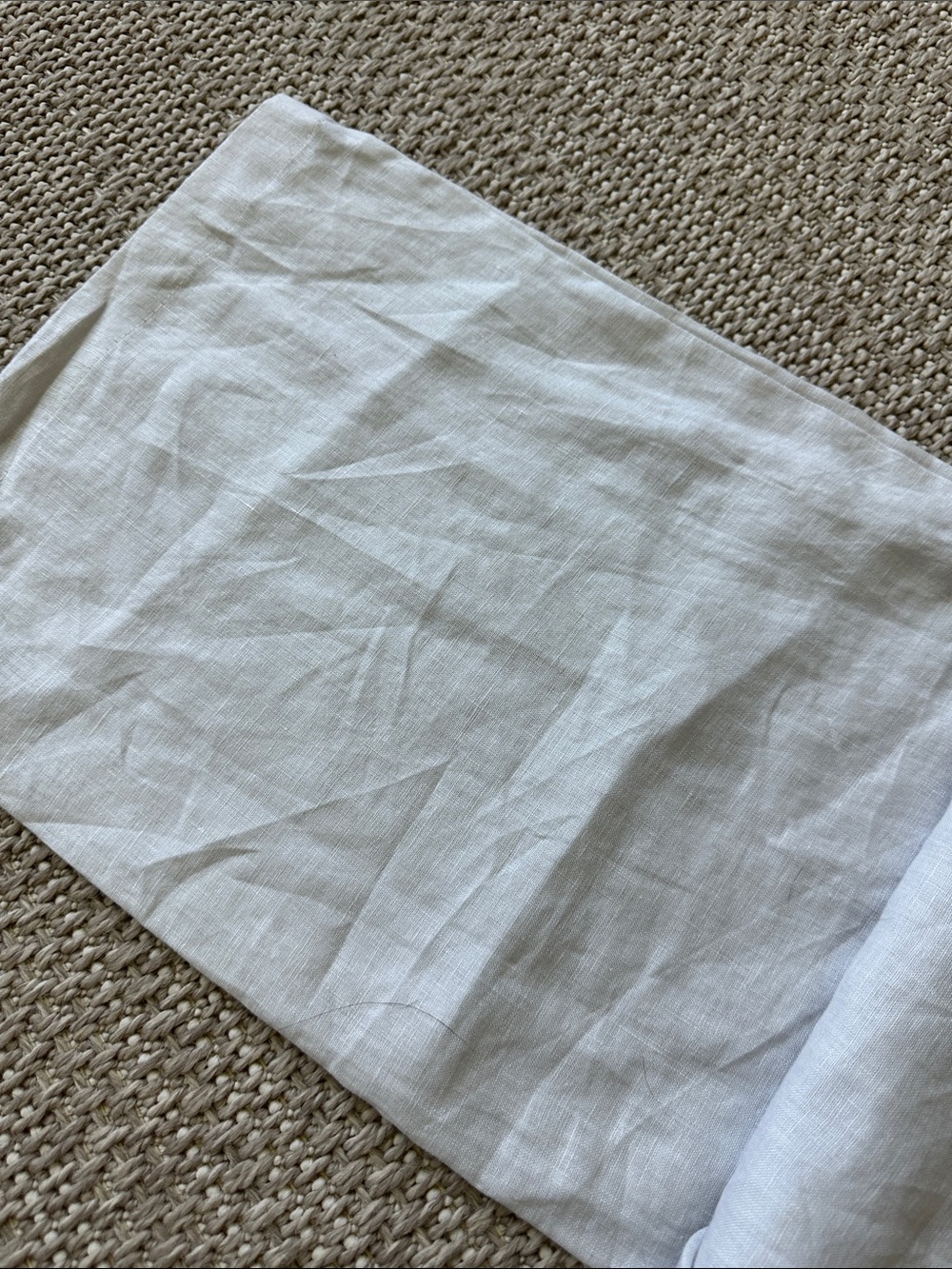 Magaschoni Cream Linen Elastic-Waist Pants - Picture 6 of 7